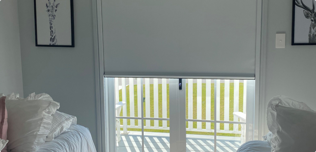 retractable blind on bedroom doors