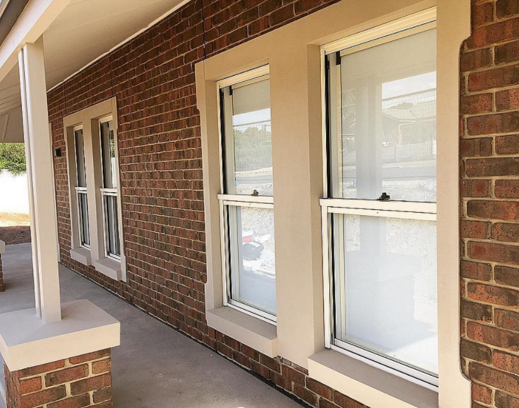 retractable fly screen on living room windows